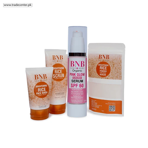 BNB Organic Opulent Glow Bundle (Rice Extract Kit + Pink Glow Spf60)