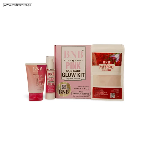 BNB Organic Pink Glow Kit ( Facewash + Mask + Sunscreen Spf )