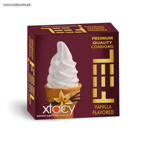 Xtacy Feel Premium Quality Vanilla Flavored Condoms