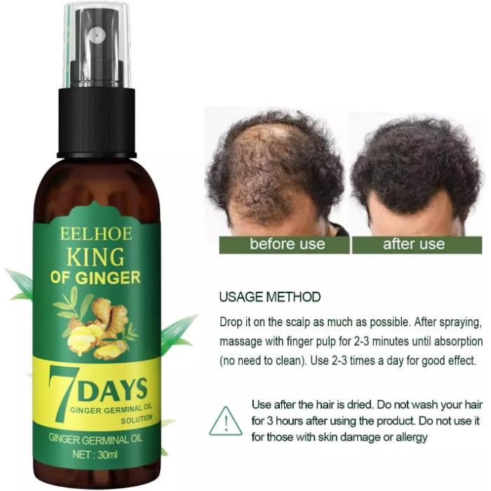 7 Days Spray Hair Growth Germinal Serum Oil