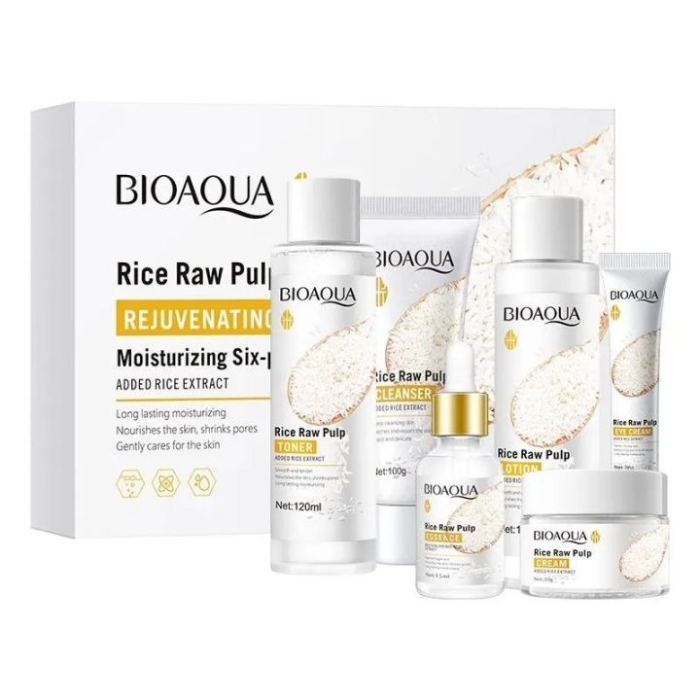 BIOAQUA Rice Raw Pulp Glow Moisturizing Kit