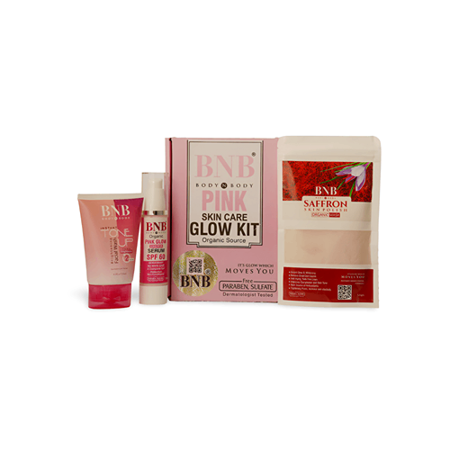 BNB Organic Pink Glow Kit ( Facewash + Mask + Sunscreen Spf )