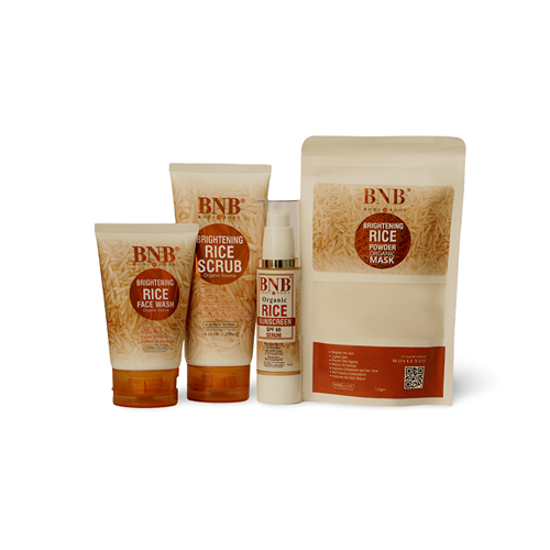 BNB Organic Rice Renewel Bundle ( Rice Kit + Rice Sunscreen Spf )