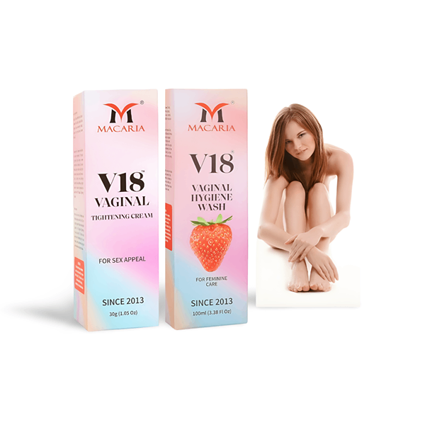 Macaria V18 Vaginal Tightening Cream Gel + Vaginal Wash