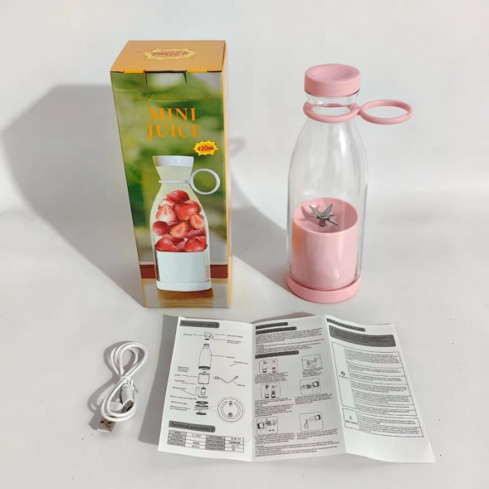 Portable Rechargeable Blender Bottle Juicer