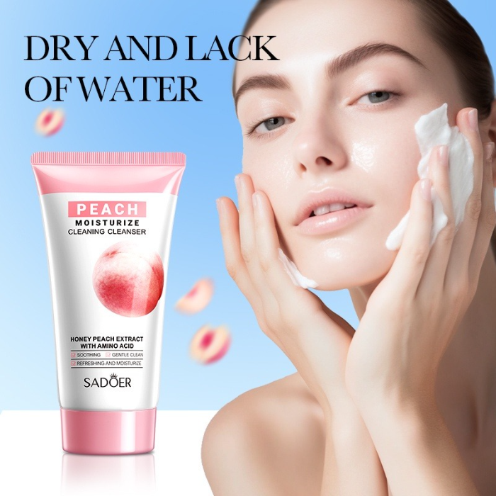 SADOER Refreshing & Moisturizing Honey Peach Cleanser