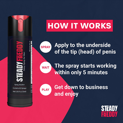 Steady Freddy Delay Spray For Man