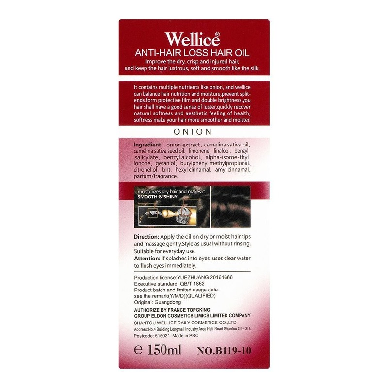 Wellice Onion Anti-Hair Loss Hair Oil Nourishing