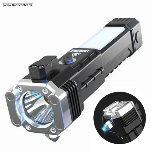 Multifunctional Flashlight Car Safety Hammer Flashlight